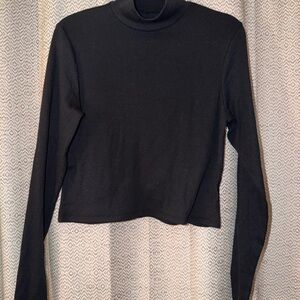 American Eagle Outfitters Black Long Sleeve Turtleneck